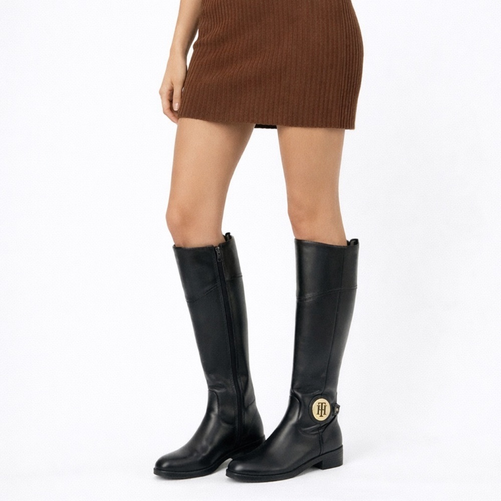 [TH] Classic Black Knee High Boots